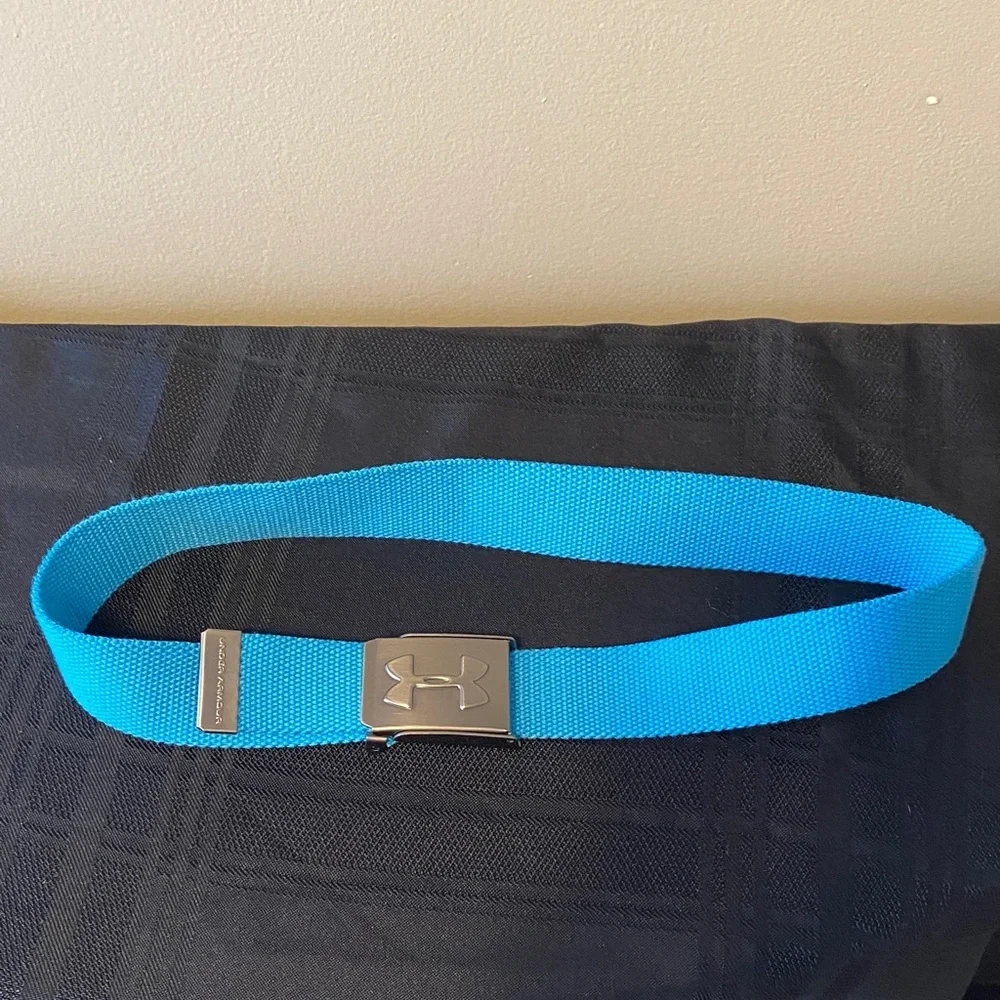 Under Armour Bright Blue Kids Belt with Metallic Buckle